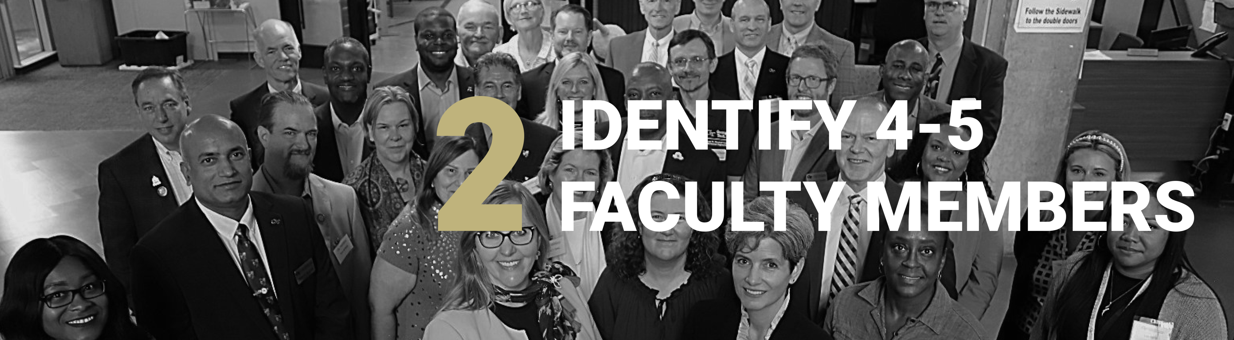 Step 2: Identify 4-5 faculty members image